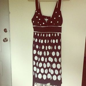 Black and white polka dot dress medium size